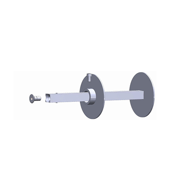 Timmer Adapter E-Welle 18/18 mm mit 2 E-Ringen Ø98 mm (1 verstellbar)