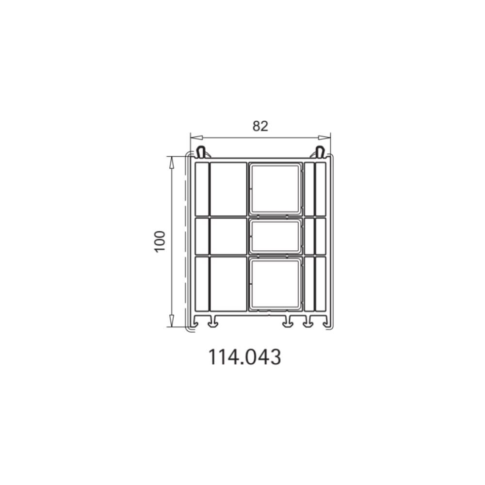 Veka Blendrahmen Verbreiterung 82/100 114.043