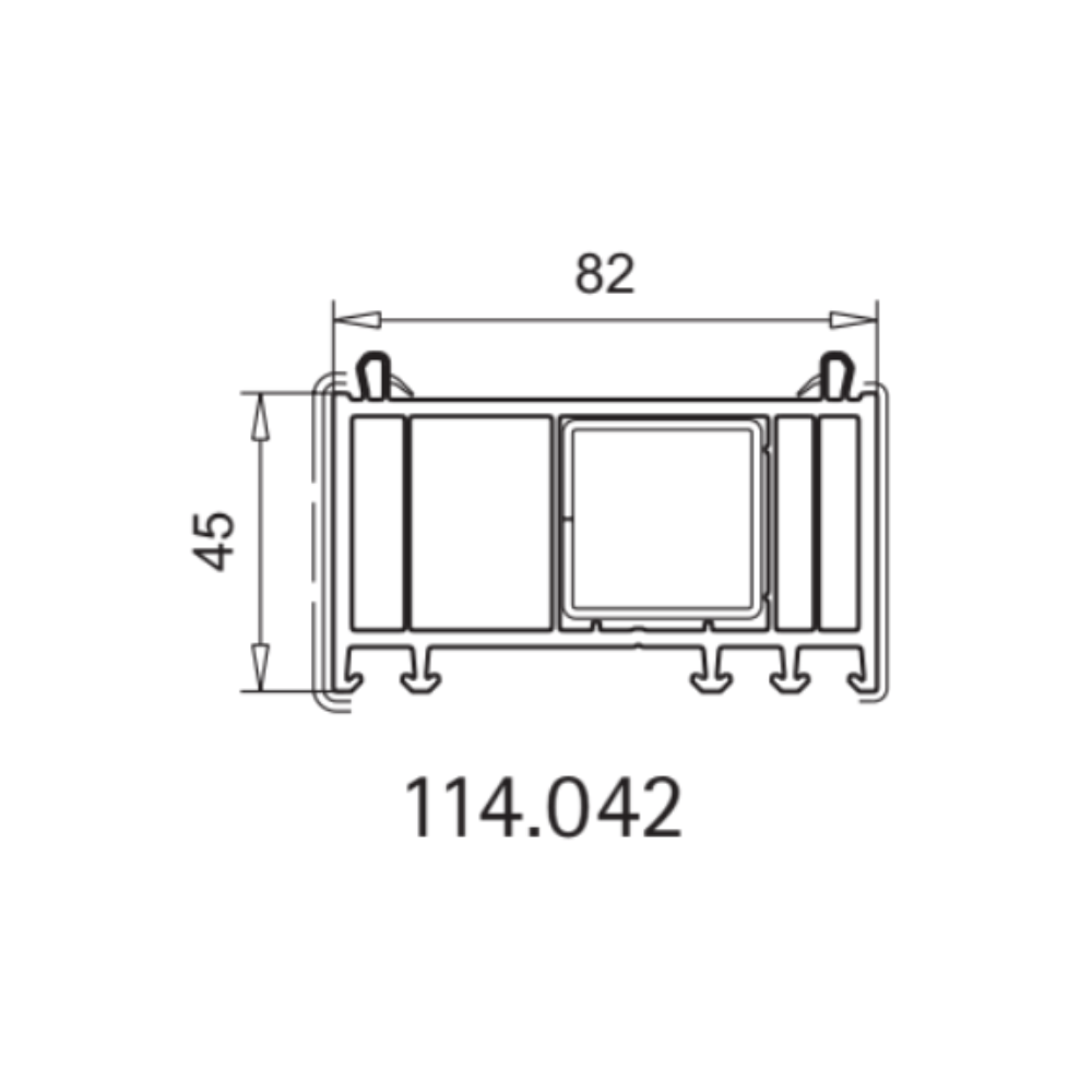 Veka Blendrahmen Verbreiterung 82/45 114.042