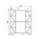 Aluplast Fenster Aluplast Blendrahmen Verbreiterung 85/100 180204