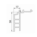Aluplast Fenster Aluplast Fensterbankanschlussprofil Sohlbankprofil 50/17 120210