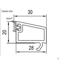 Aluplast Fenster Aluplast PVC Glasleiste 120638