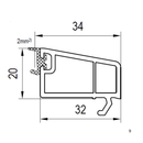 Aluplast Fenster Aluplast PVC Glasleiste 120639