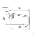 Aluplast Fenster Aluplast PVC Glasleiste 120640