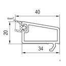 Aluplast Fenster Aluplast PVC Glasleiste 120740