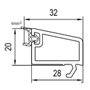 Aluplast Fenster Aluplast PVC Glasleiste 120838