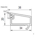 Aluplast Fenster Aluplast PVC Glasleiste 120840