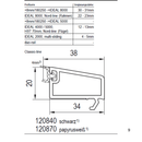 Aluplast Fenster Aluplast PVC Glasleiste 120840