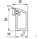 Aluplast Fenster Aluplast PVC Glasleiste 130854