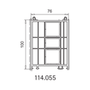Aluplast Fenster Veka Blendrahmen SL76 Verbreiterung 76x100 114.055
