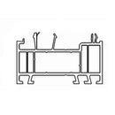 Aluplast Fenster Weiss (ähnlich RAL9016) / 100cm Aluplast Blendrahmen Verbreiterung 70/35 140205