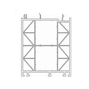 Aluplast Fenster Weiss (ähnlich RAL9016) / 100cm Aluplast Blendrahmen Verbreiterung 85/100 180204