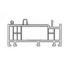 Aluplast Fenster Weiss (ähnlich RAL9016) / 100cm Aluplast Blendrahmen Verbreiterung 85/35 180201