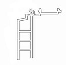 Aluplast Fenster Weiss (ähnlich RAL9016) / 100cm Aluplast Fensterbankanschlussprofil Sohlbankprofil 50/17 120210