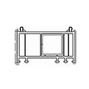 Aluplast Fenster Weiss (ähnlich RAL9016) / 100cm Veka Blendrahmen Verbreiterung 82/45 114.042