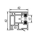 Aluplast Rolladen Aluplast PVC Einzelführungsschiene Mini-L 120929