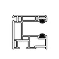 Aluplast Rolladen Weiss / 100cm Aluplast PVC Einzelführungsschiene Maxi-L 120429