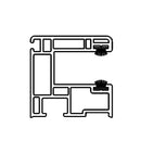 Aluplast Rolladen Weiss / 100cm Aluplast PVC Einzelführungsschiene Maxi-L 120429