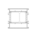 Aluprof Fenster Aluprof ALU Blendrahmen Verbreiterung 528636 für MB-86N 77/80,5