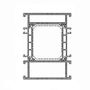 Aluprof Fenster Weiss (ähnlich RAL9016) / 100cm Aluprof ALU Blendrahmen Verbreiterung 528603 für MB-86N 77/55,5