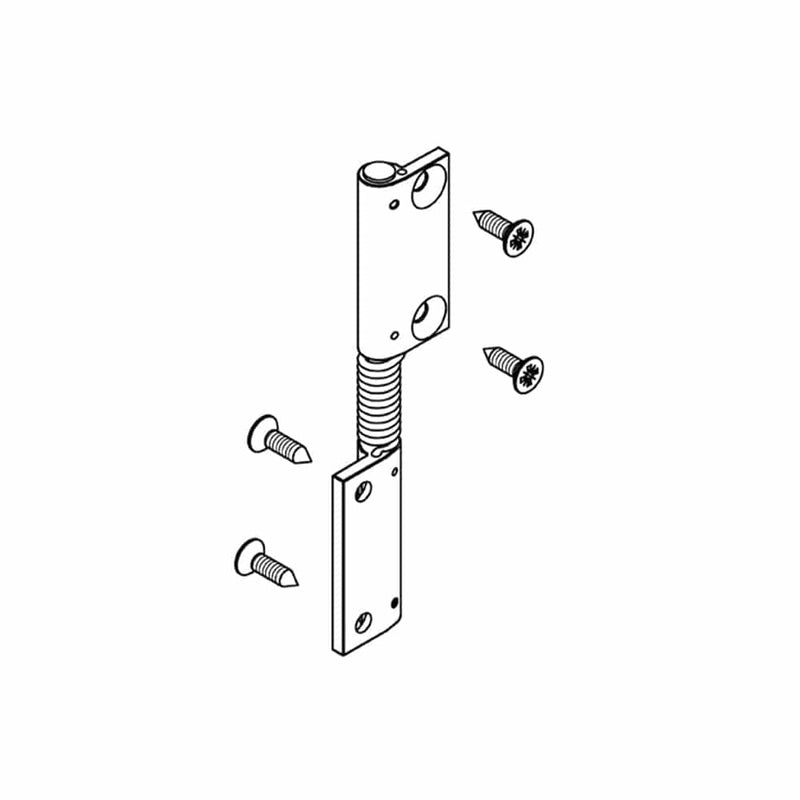 Aluprof Insektenschutz Weiß Aluprof Aluminiumscharnier mit Feder Rechts