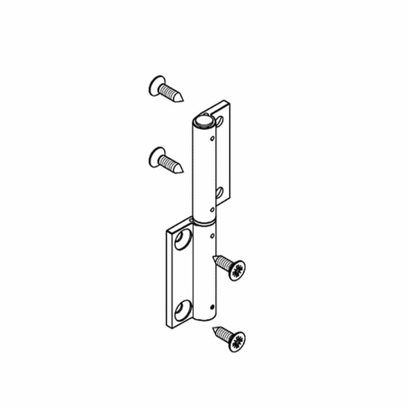 Aluprof Insektenschutz Weiß Aluprof Aluminiumscharnier ohne Feder Links