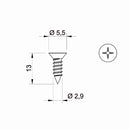 Aluprof Plissee Aluprof Plissee Blechschraube 2,9/13