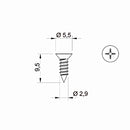 Aluprof Plissee Aluprof Plissee Blechschraube 2,9/9,5