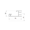 Aluprof Raffstore Aluprof ALU Fassaden Jalousie Führungsschiene APPF/B/33