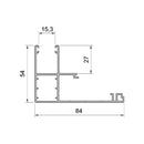 Aluprof Raffstore Aluprof ALU Fassaden Jalousie Führungsschiene APPFM