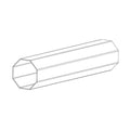 Aluprof Rolladen 100cm Aluprof Stahlwelle Achtkant SW Ø102 x 2,5mm