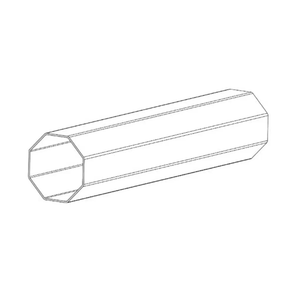 Aluprof Rolladen 100cm Aluprof Stahlwelle Achtkant SW Ø102 x 2,5mm