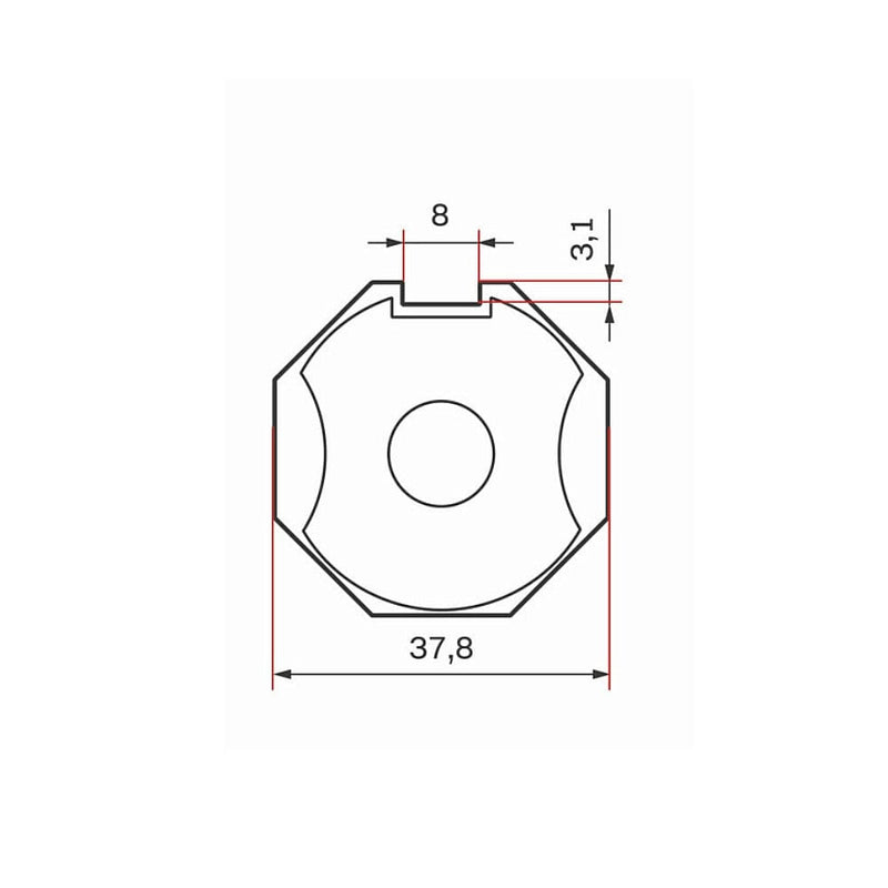Aluprof Rolladen Aluprof Adapter und Mitnehmer für DM35BD Antriebe SW40