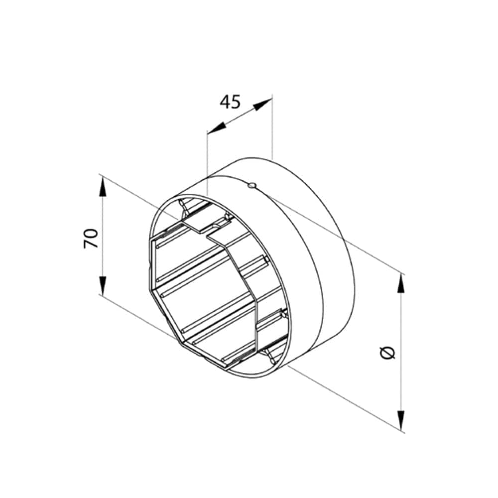 Aluprof Rolladen Aluprof Adapterring für Durchmesseränderung von 70 bis 130mm
