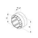 Aluprof Rolladen Aluprof Adapterring für Durchmesseränderung von 70 bis 130mm