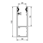 Aluprof Rolladen Aluprof ALU Führungsschiene PP110