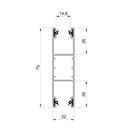 Aluprof Rolladen Aluprof ALU Führungsschiene PPD79/G
