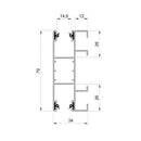 Aluprof Rolladen Aluprof ALU Führungsschiene PPD79/ODS/G