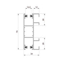 Aluprof Rolladen Aluprof ALU Führungsschiene PPD79/ODS/S