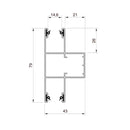 Aluprof Rolladen Aluprof ALU Führungsschiene PPDMO79/G