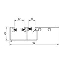 Aluprof Rolladen Aluprof ALU Führungsschiene PPMARA/17