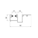 Aluprof Rolladen Aluprof ALU Führungsschiene PPMOARA/17
