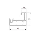Aluprof Rolladen Aluprof ALU Führungsschiene PPSRS/35/T