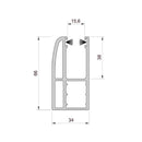 Aluprof Rolladen Aluprof ALU Führungsschiene PPW66/S