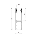 Aluprof Rolladen Aluprof ALU Führungsschiene PPW90/G