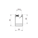 Aluprof Rolladen Aluprof ALU Führungsschiene PPZ32MZN