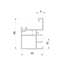 Aluprof Rolladen Aluprof ALU Führungsschiene PPZSRS/56/T