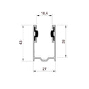 Aluprof Rolladen Aluprof ALU Führungsschiene PU43/G