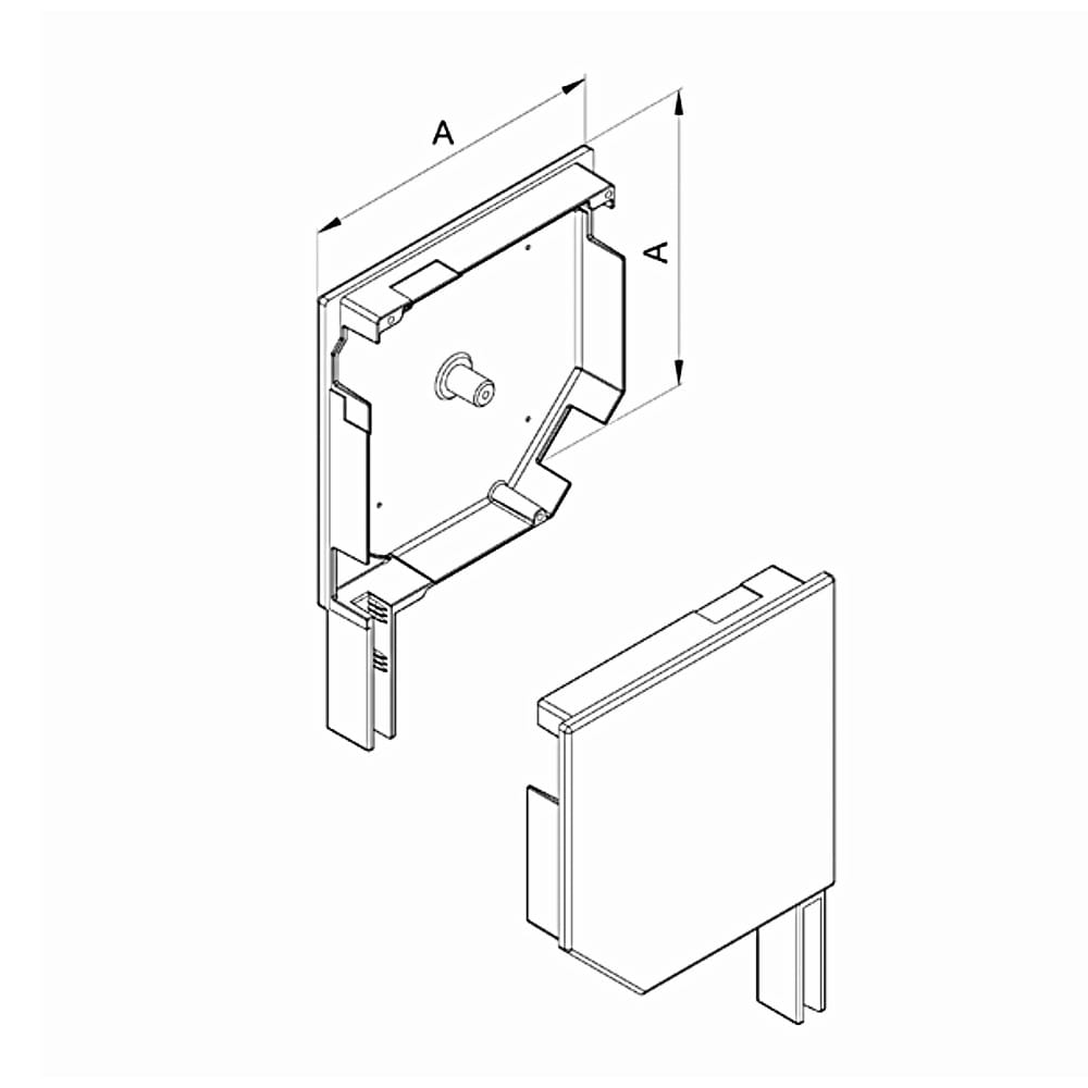 Aluprof Rolladen Aluprof Blendenkappen Seitenblende 45° BS165