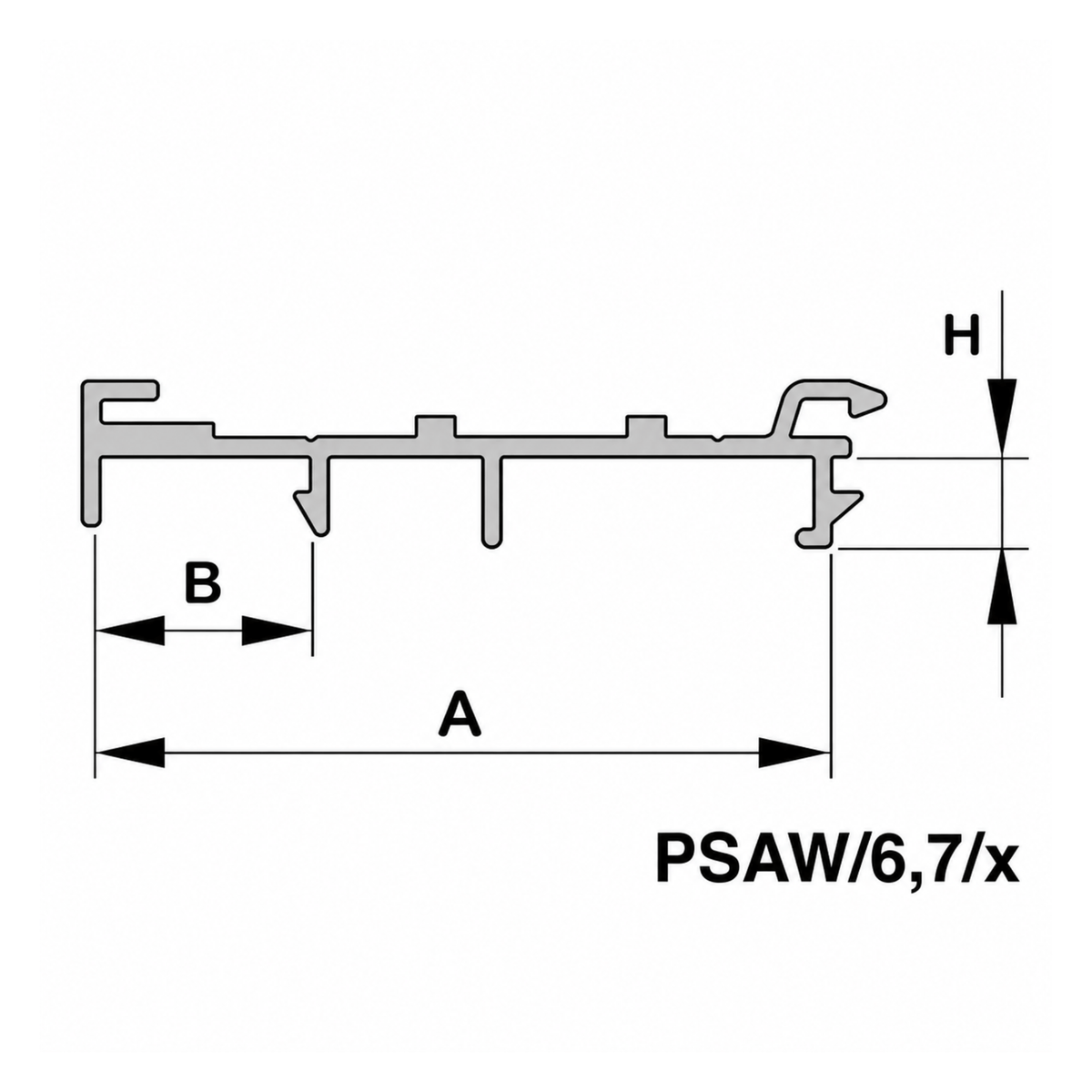 Aluprof Rolladen Aluprof Kasten-Anpassungsprofil mit Kragarm PSAW/6,7